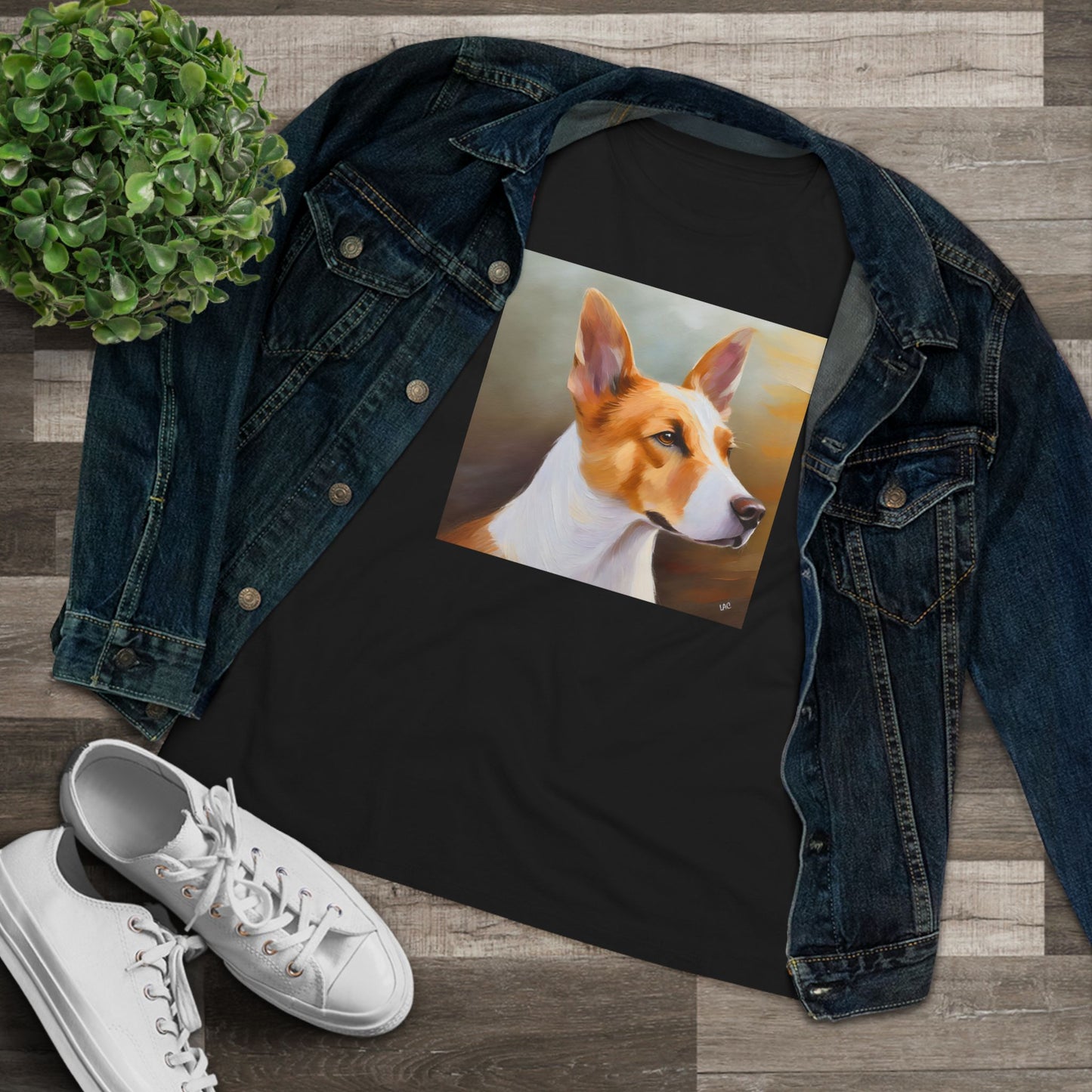 Canaan Dog of Israel Women's Relaxed Cotton Tee