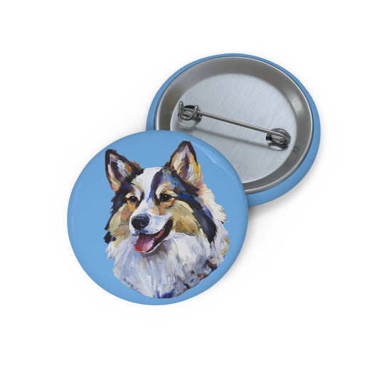 Alaskan Klee Kai Metal Pinback Buttons - Celebrating the Miniature Husky