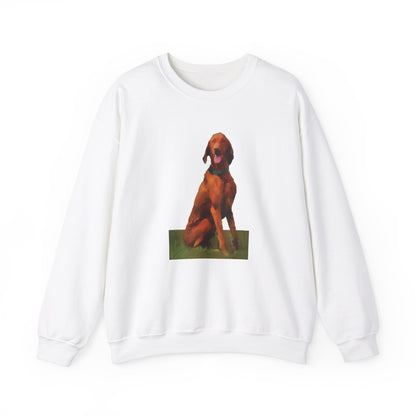 Hungarian Vizsla 'Waiting for the Bride' Unisex 50/50 Crewneck Sweatshirt