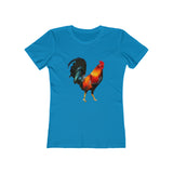 Rooster 'Silas' Women's Slim Fit Ringspun Cotton T-Shirt