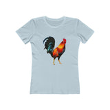 Rooster 'Silas' Women's Slim Fit Ringspun Cotton T-Shirt