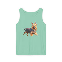 Australian Terrier Unisex Relaxed Fit Garment-Dyed Tank Top