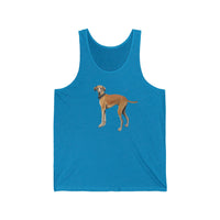 Sloughi - Arabian Greyhound - Unisex Jersey Tank