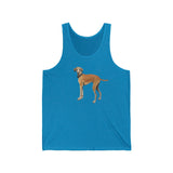 Sloughi - Arabian Greyhound - Unisex Jersey Tank