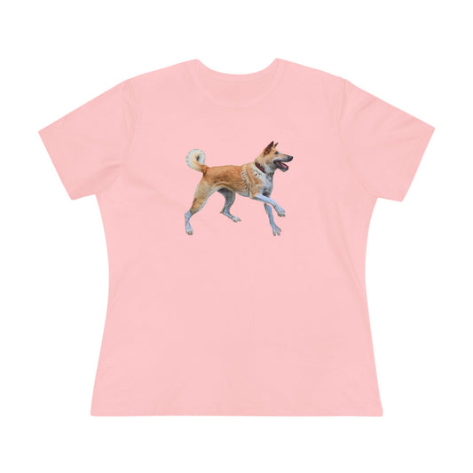 Korean Jindo Women's Relaxed Fit Cotton Tee