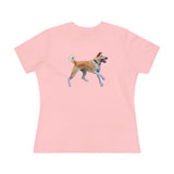 Korean Jindo Women's Relaxed Fit Cotton Tee