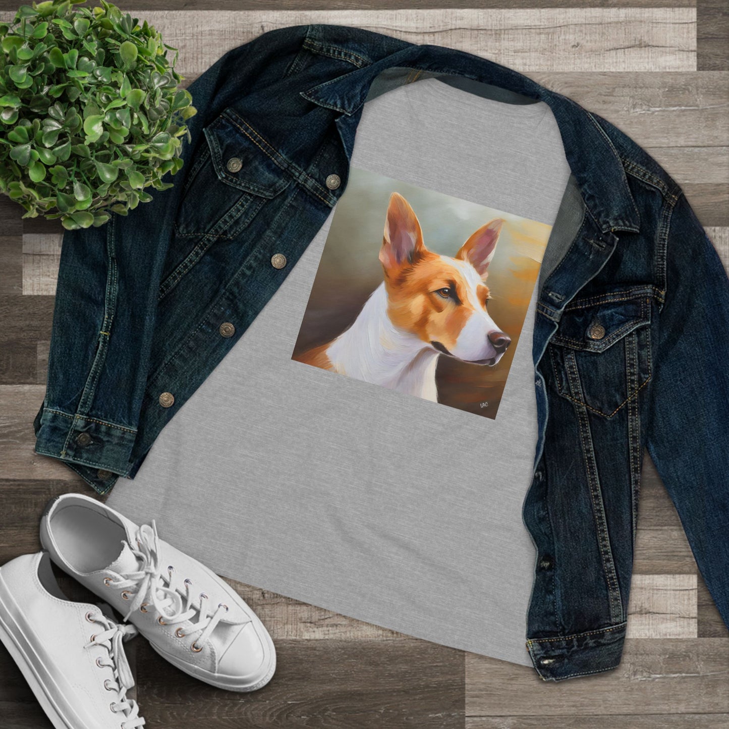 Canaan Dog of Israel Women's Relaxed Cotton Tee