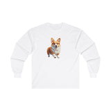 Welsh Corgie Puppy - Unisex Classic Cotton Long Sleeve Tee