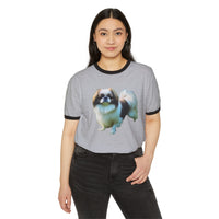 Japanese Chin Classic Cotton Ringer T-Shirt