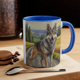Czechoslovakian Vlcak 'Wolfdog' 11oz Ceramic Accent Mug