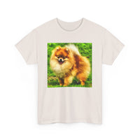 Pomeranian 'Pom Pom' Unisex Heavy Cotton Tee