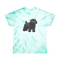 Black Russian Terrier Tie-Dye Tee, Cyclone