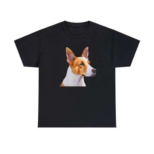 Exquisite Canaan Dog of Israel Fine Art Painting Heavy Cotton Tee