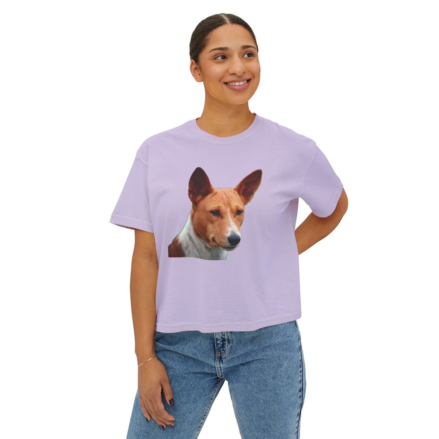 Basenji Women's Oversized Boxy Tee