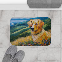 Golden Retriever Puppy Bathroom Rug Mat