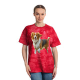 Nederlandse Kooikerhondje Tie-Dye Tee, Crystal