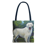 Slovensky Cuvac Polyester Tote Bag (AOP) – Your Pawsitive Companion