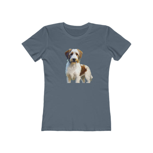 Kromfohrländer Women's Slim Fit Ringspun Cotton Tee