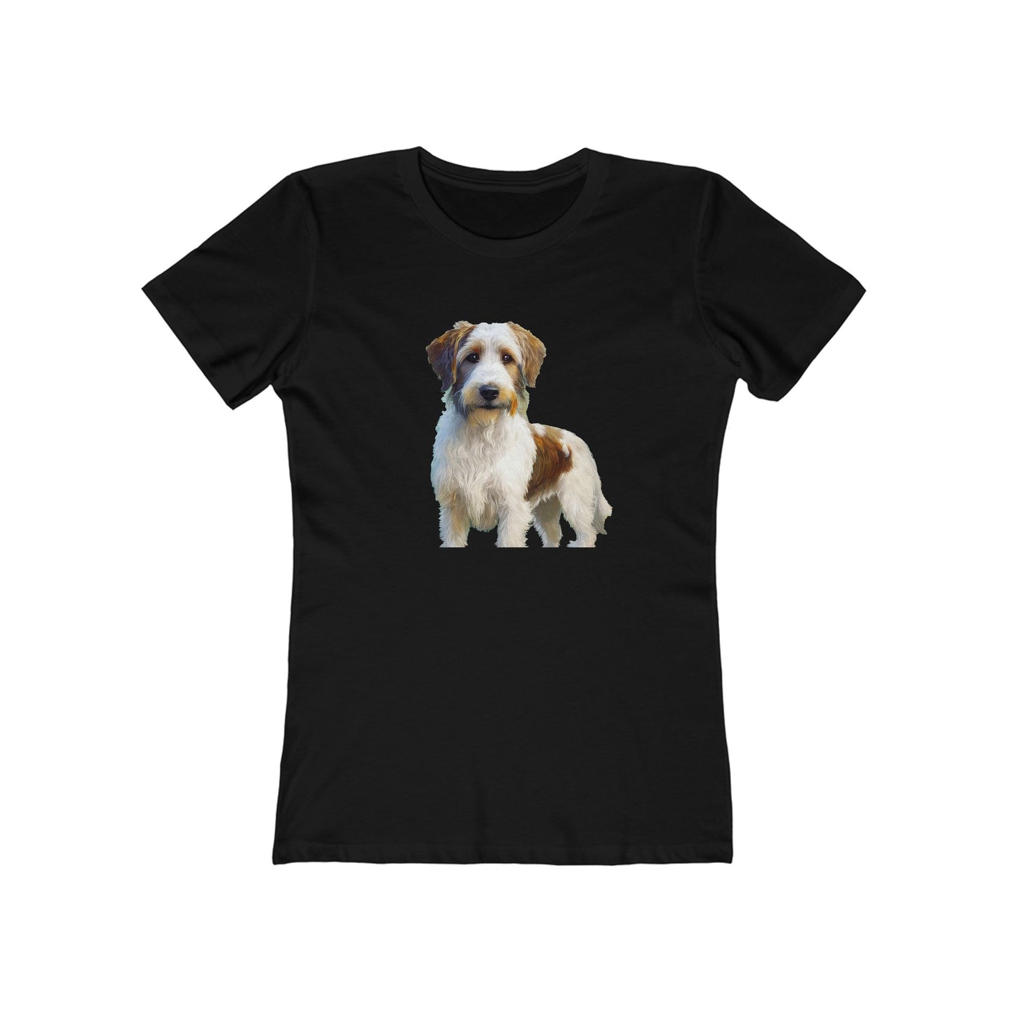 Kromfohrländer Women's Slim Fit Ringspun Cotton Tee
