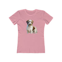 Kromfohrländer Women's Slim Fit Ringspun Cotton Tee