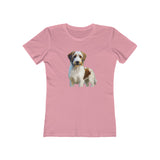 Kromfohrländer Women's Slim Fit Ringspun Cotton Tee