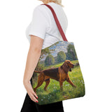 Bloodhound Polyester Tote Bag (AOP)