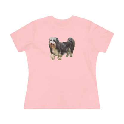 Lowchen Women's Relaxed Fit Cotton Tee