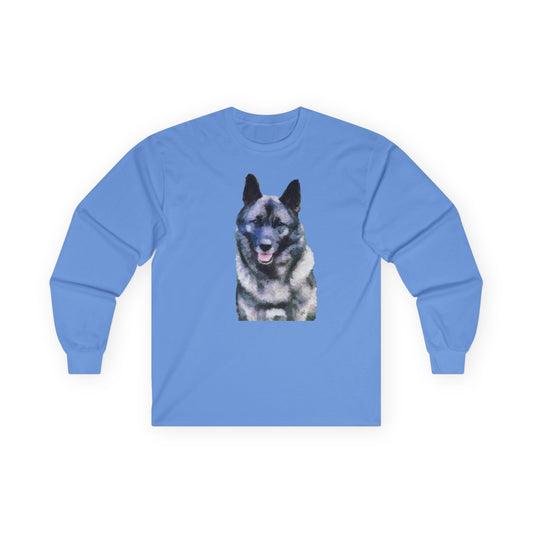 Norwegian Elkhound Unisex Cotton Long Sleeve Tee