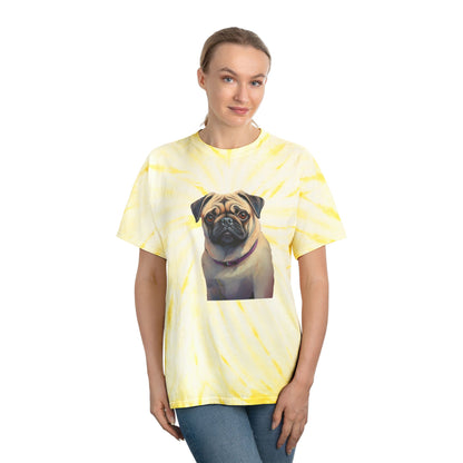 Pug - Unisex Tie-Dye Tee, Cyclone