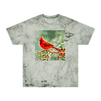Winter Cardinal - Unisex Cotton Color Blast T-Shirt