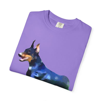 Doberman Pinscher 'Lina' Unisex Relaxed Fit Garment-Dyed T-shirt