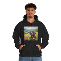 Black & Tan Coonhound Unisex 50/50 Hooded Sweatshirt