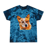 Red Heeler - Australian Cattle Dog Unisex Cotton Tie-Dye Tee