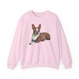 Boston Terrier - Brown & White - Unisex 50/50 Crewneck Sweatshirt