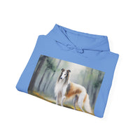 Borzoi 'Russian Wolfhound' Unisex 50/50 Hooded Sweatshirt