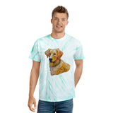 Golden Retriever Puppy - Unisex Tie-Dye Tee, Cyclone