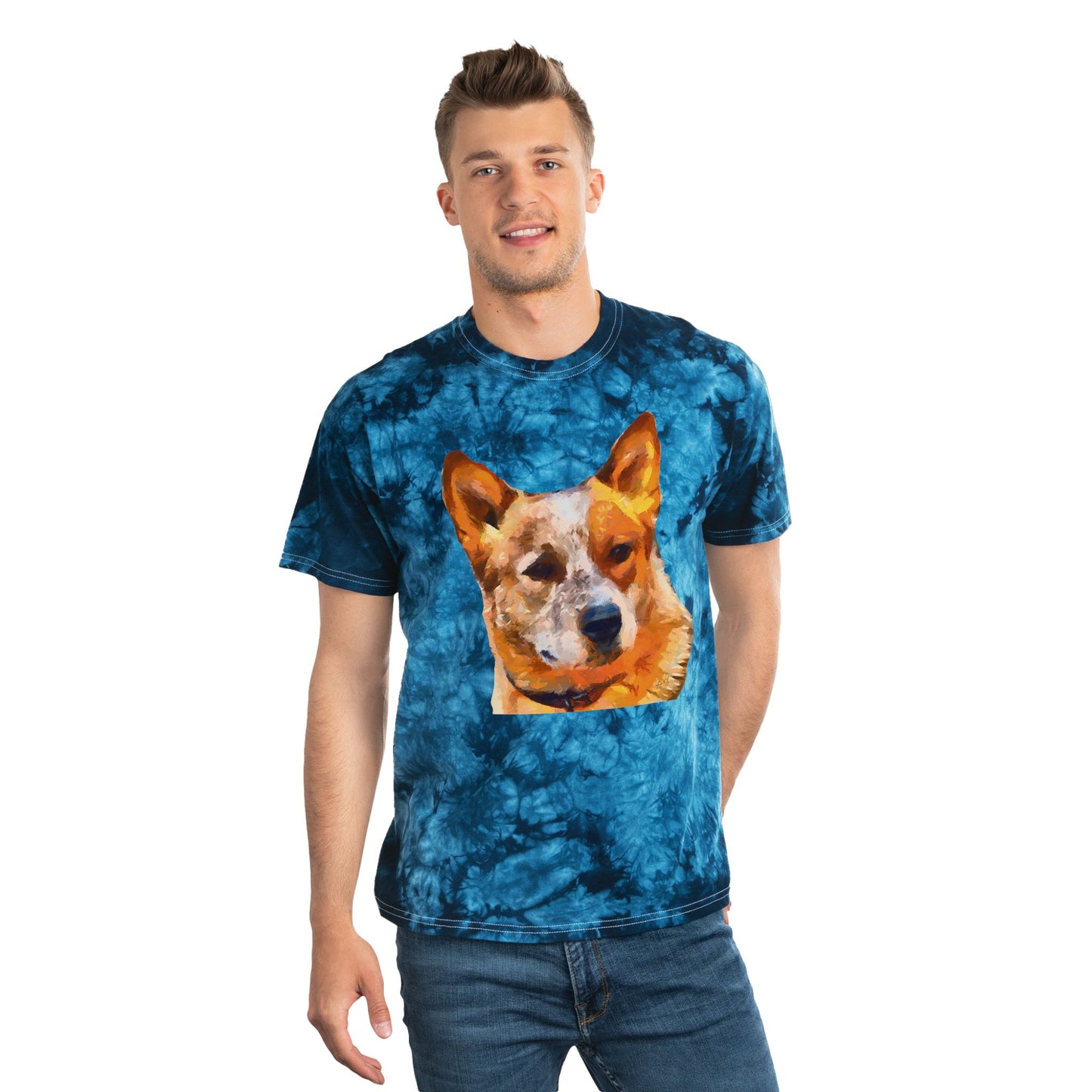 Red Heeler - Australian Cattle Dog Tie-Dye Tee