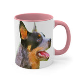 Blue Heeler - Australian Cattle Dog 'Percy' Accent Coffee Mug, 11oz