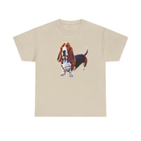 Basset Hound  --  Unisex Heavy Cotton Tee