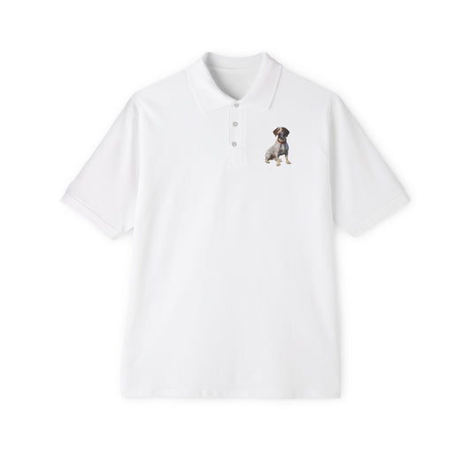 Braque du Bourbonnai - Men's Piqué Polo Shirt