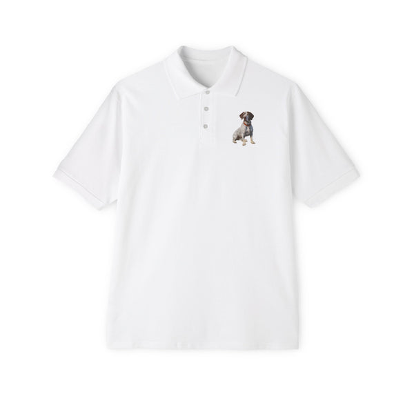 Braque du Bourbonnai - Men's Piqué Polo Shirt