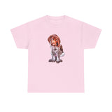 German Short Hair Pointer 'Benny' Unisex Heavy Cotton Tee