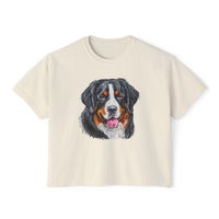 Bernese Mountain Dog #2 Women's Oversized Boxy Tee
