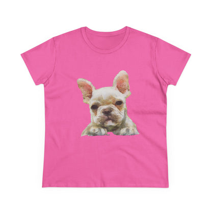 French Bulldog 'Bouvier' Women's Midweight Cotton Tee