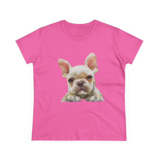 French Bulldog 'Bouvier' Women's Midweight Cotton Tee