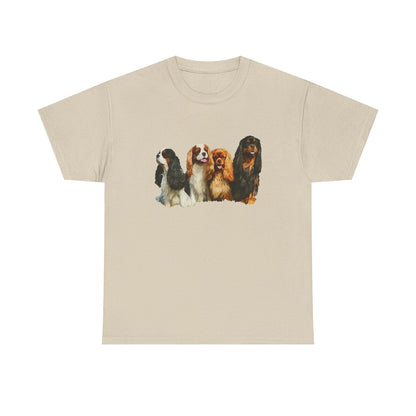 King Charles Spaniel Cavalier Club Unisex Heavy Cotton Tee