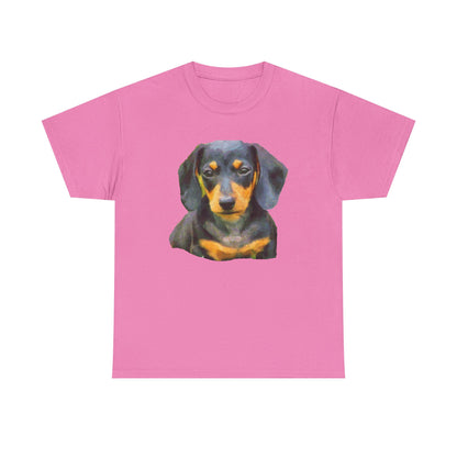 Dachshund Doxie Delight Unisex Heavy Cotton Tee