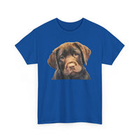 Chocolate Labrador Retriever Unisex Heavy Cotton Tee