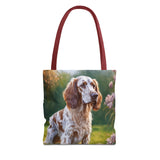 English Setter Polyester Tote Bag (AOP)