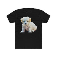 Bichon Frise Men's Fitted Cotton Crew Tee